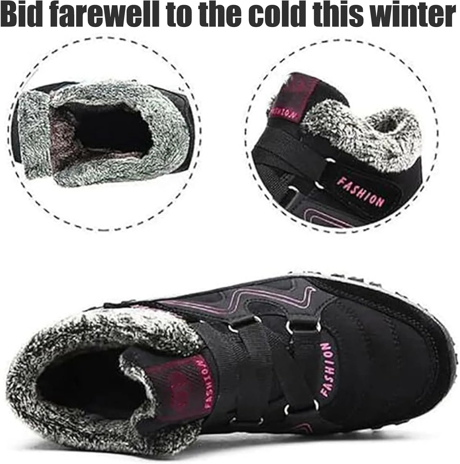 Women's Winter Thermal Boots for Women, Winter Boots for Women Waterproof Snow Non Slip, Hiking Sneakers Walking Shoes