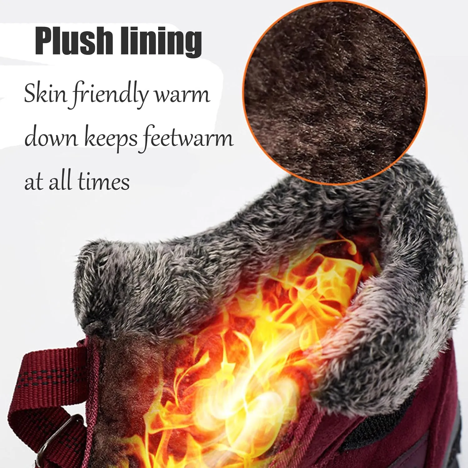 Women's Winter Thermal Boots for Women, Winter Boots for Women Waterproof Snow Non Slip, Hiking Sneakers Walking Shoes
