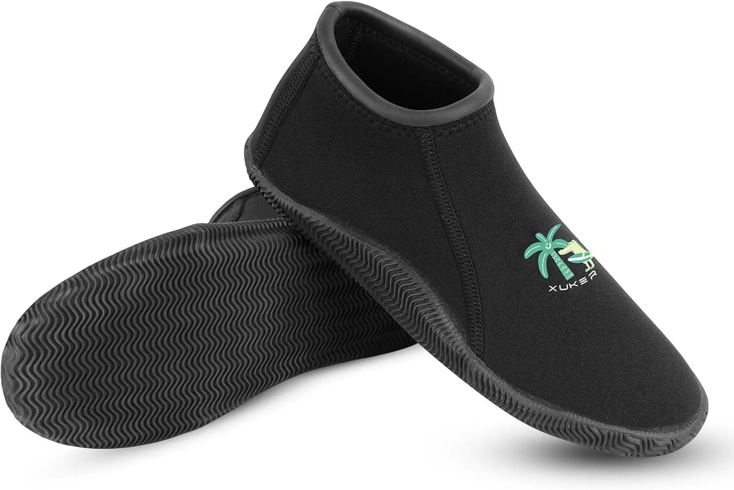 XUKER Kids Neoprene Diving Boots for Boys Girls Toddlers 3mm Sand Beach Shoes for Scuba Diving Snorkeling Rafting, Windsurfing
