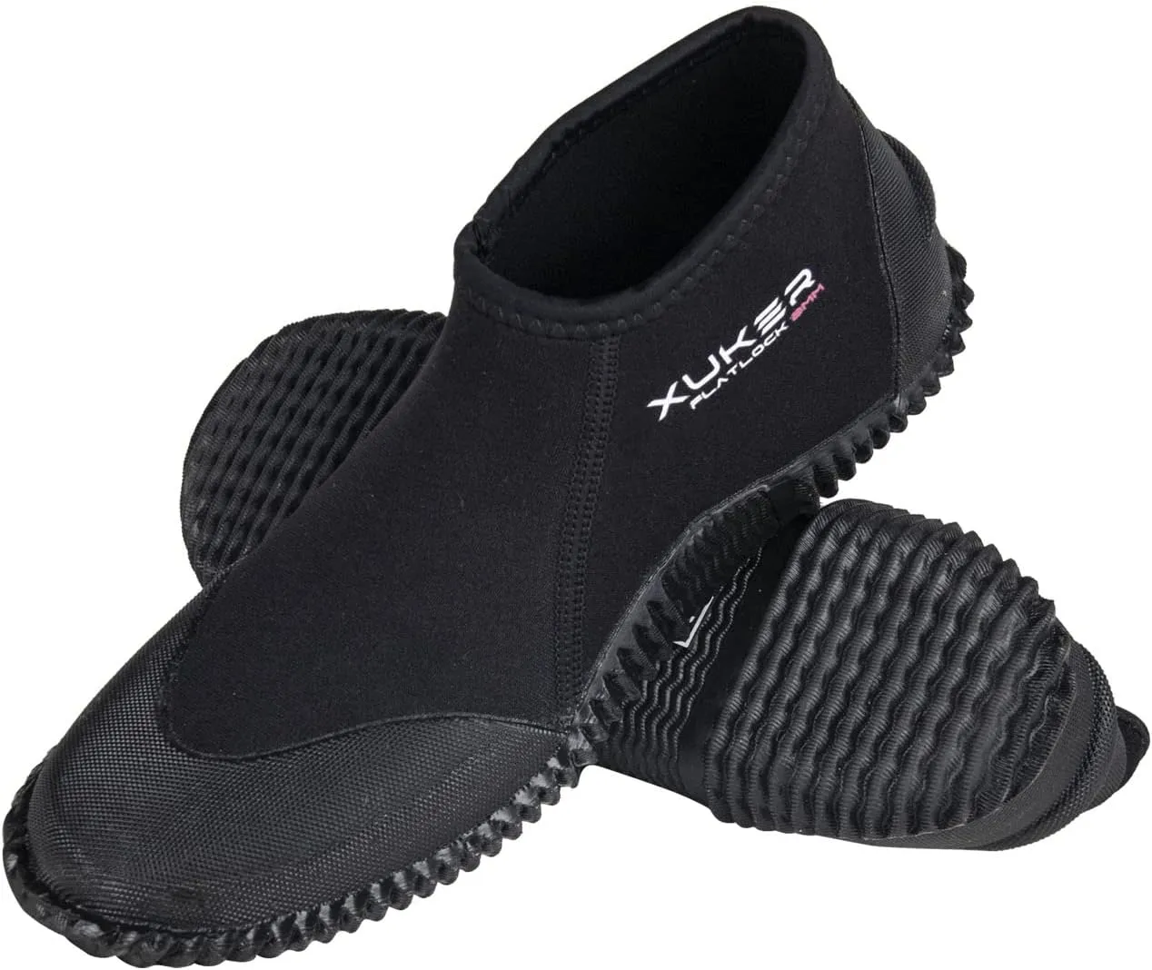 XUKER Neoprene Diving Boots 2mm, Wetsuit Booties Men Women Water Shoes with Anti-Slip Sole Sand Beach Shoes for Water Sports