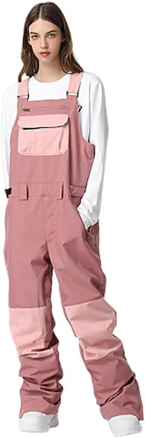 YEEFINE Women & Men's Ski Snow Bib Pants Insulated Waterproof Winter Warm Outdoor Snowboarding Overalls