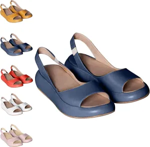Yifare Sandals, Yifare Women's Comfy Flat Sandals, Shock-Absorbing Sole, Orthotic Insole, Suitable for All Foot Shapes