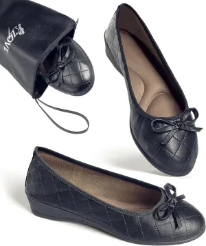 ZOVE Dress Shoes for Women Casual Comfortable Dress Flats Ballet Low Wedge Work Shoes