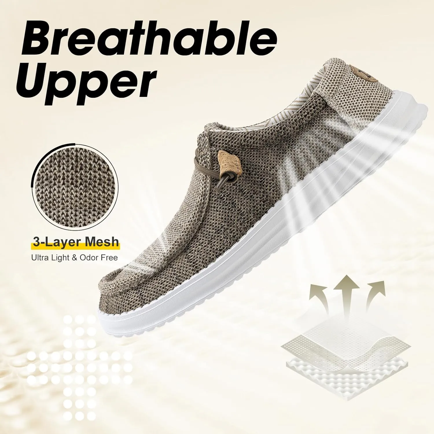 ZYEN Slip On Loafers for Men Arch Support Casual Shoes Comfortable Lightweight Walking Shoes 8802 Size 6-16